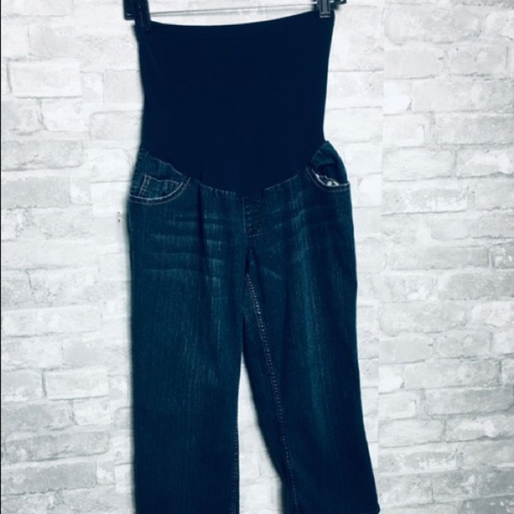 Motherhood “Oh Baby” Maternity Denim Capri